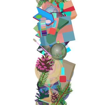 Background pattern abstract seamless design texture. Vertical stripe. Border  Stock Illustration