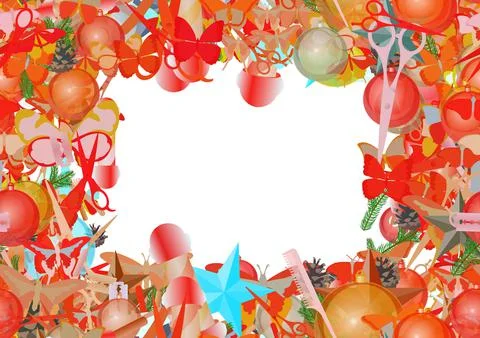 Background pattern abstract seamless design texture. Border frame, transparen Illustrazione stock