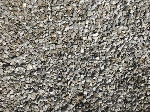 Background Pattern, Asphalt Road Texture. Small stones, minerals, thrash, gravel Stock Photos