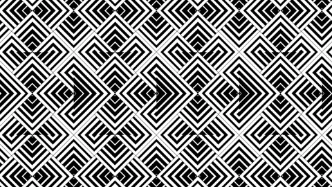 Background pattern black and white, abstract background, psychedelic with sq Stock Footage 262992642