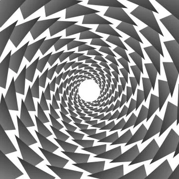 Background, pattern, black and white spiral pattern. Round centered Halftone  Stock Illustration