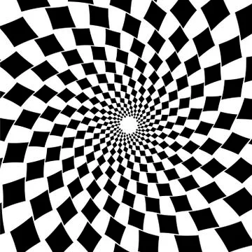 Background, pattern, black and white spiral pattern. Round centered Halftone  스톡 일러스트