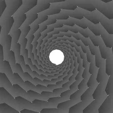 Background, pattern, black and white spiral pattern. Round centered Halftone  Stock Illustration