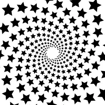 Background, pattern, black and white spiral pattern. Round centered Halftone  Stock Illustration