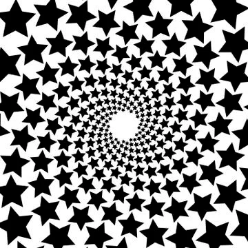 Background, pattern, black and white spiral pattern. Round centered Halftone  스톡 일러스트