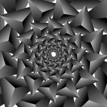 Background, pattern, black and white spiral pattern. Round centered Halftone  스톡 일러스트