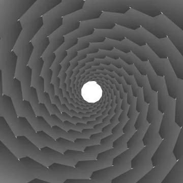 Background, pattern, black and white spiral pattern. Round centered Halftone  Stockillustratie