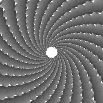 Background, pattern, black and white spiral pattern. Round centered Halftone  스톡 일러스트