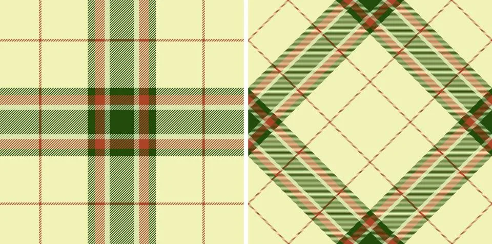 Background pattern check of vector fabric plaid with a tartan textile seaml.. Stock Illustration