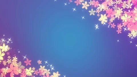 Background pattern of cherry blossoms. Stock Footage 102433105