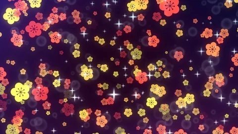 Background pattern of cherry blossoms. Stock Footage 102435531