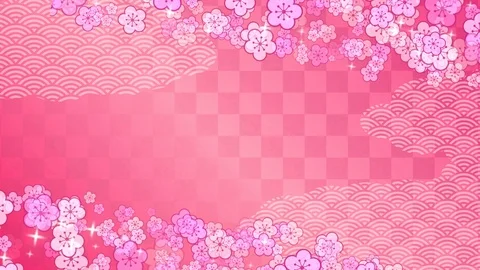 Background pattern of cherry blossoms. Stock Footage 102499065