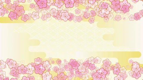 Background pattern of cherry blossoms. Stock Footage 102593072