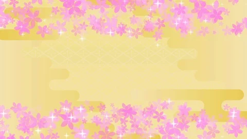 Background pattern of cherry blossoms. Stock Footage 102593086