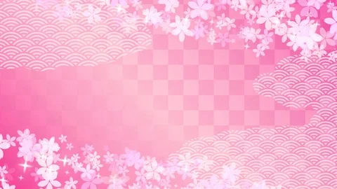 Background pattern of cherry blossoms. Stock Footage 102593155