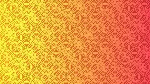 Background pattern of circles in orange and yellow Stock Illustration
