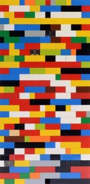 Background pattern of colorful bricks Stock Photos