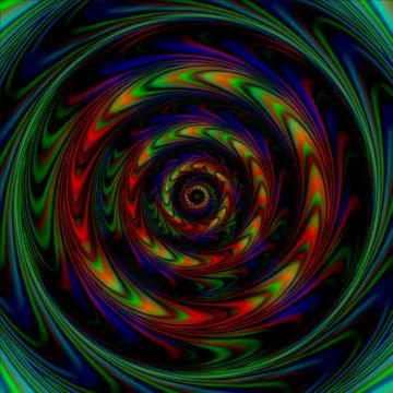 Background with a pattern of concentric circles with the illusion of rotation Stock Illustration