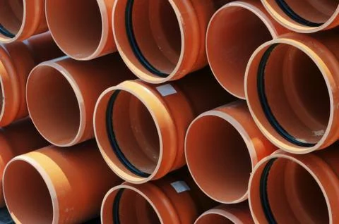 Background with pattern of construction tubes Stock Photos