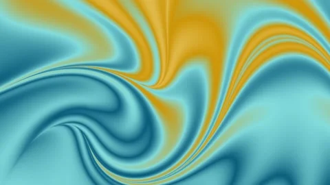 Background pattern of curved blue and yellow swirling decorative elements Stock Footage 107126306