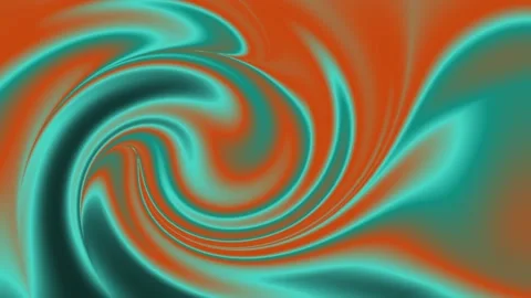 Background pattern of curved green and orange swirling decorative elements Stock Footage 107126481