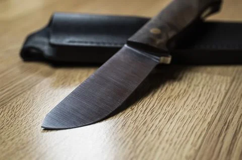 Background with a pattern of Damascus steel Foto stock
