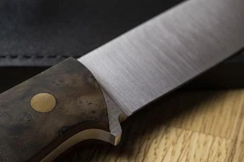 Background with a pattern of Damascus steel Foto stock