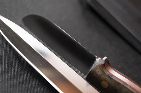 Background with a pattern of Damascus steel Stockfoto's