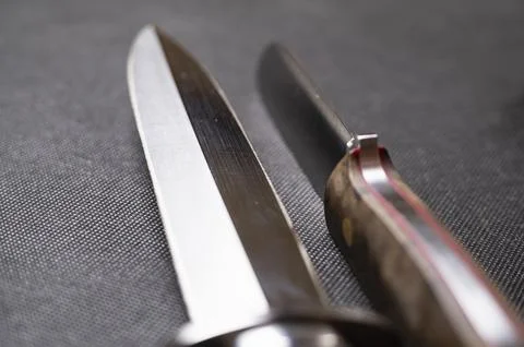 Background with a pattern of Damascus steel Foto stock