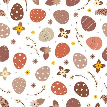Background of pattern for Easter holiday Stock Illustration