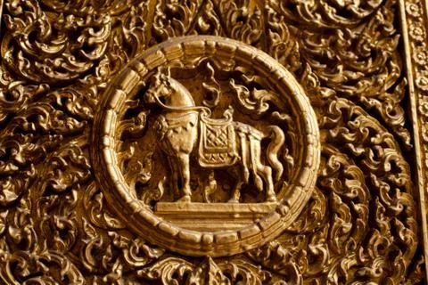 Background pattern engraving. Stock Photos