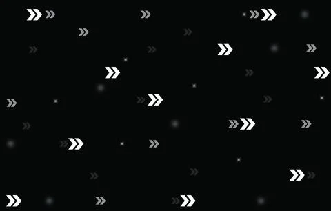 Background pattern of evenly spaced white double arrow symbols of different s Stockillustratie