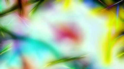 Background pattern with fractal needle structures and blurred radiant lights Stock Illustration