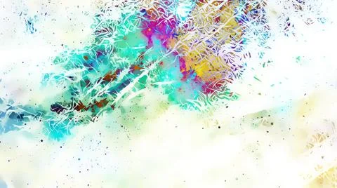 Background pattern with fractal needle structures. Winter effect. Stockillustratie