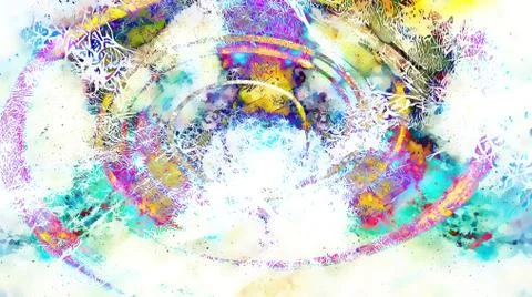 Background pattern with fractal needle structures. Swirl effect. イラスト素材