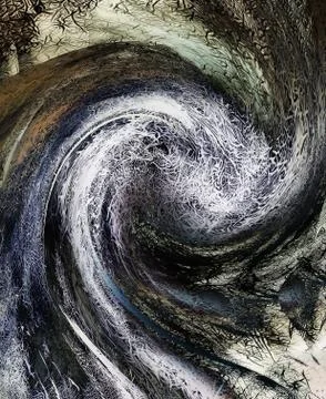 Background pattern with fractal needle structures. Swirl effect. イラスト素材