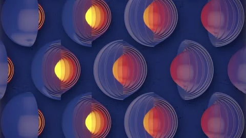 Background with a pattern of geometric shapes. 3d rendering loop animation 4K Stock Footage 241324942