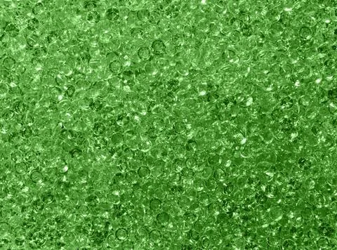 Background pattern of green rhinestone crystals Close up background patter... Stock Photos