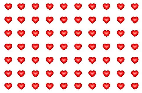 Background pattern heart mini red love symbol wedding seasonal base wrapper Stock Illustration