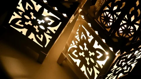 Background pattern light shadow lamp Stock Footage 99892418