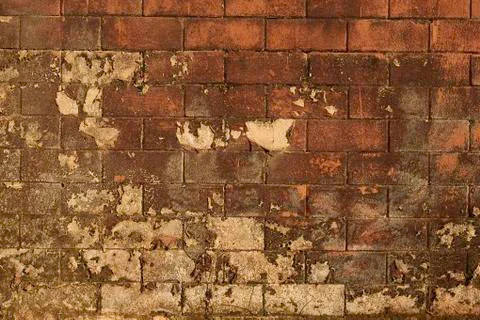 Background pattern of old brown brickwall Stock Photos