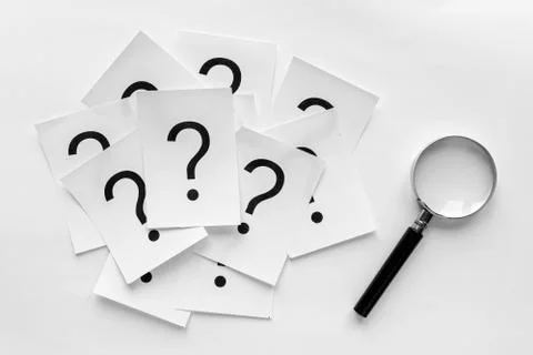 Background pattern of random question marks Stock Photos