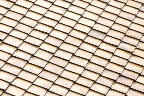 Background pattern roof light tile light beige gray, set of wooden rectangles 스톡 사진
