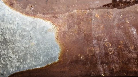 Background pattern rusty tin Stock Photos