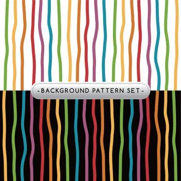 Background pattern set collection Stock Illustration