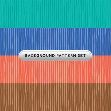 Background pattern set collection Stock Illustration