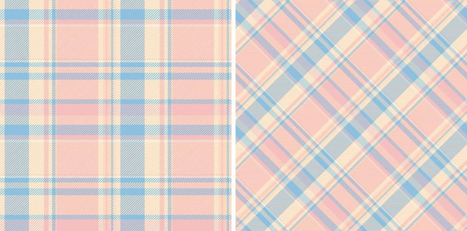 Background pattern textile of seamless fabric texture with a tartan plaid c.. Stockillustratie