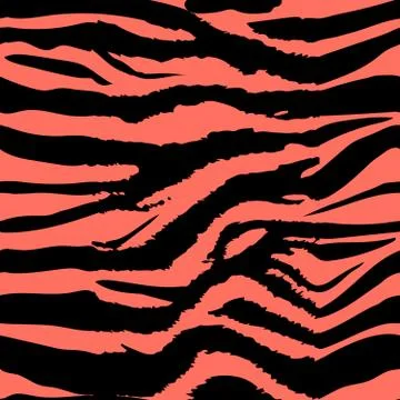 Background pattern texture tiger  and zebra stripe black jungle safari. Color Stock Illustration