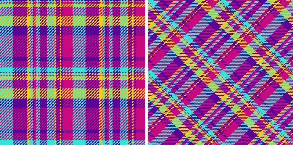 Background pattern texture of vector fabric seamless with a tartan check pl.. イラスト素材
