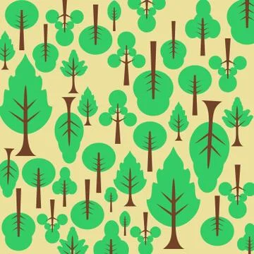 Background pattern tree. for the fabric. Stock Illustration